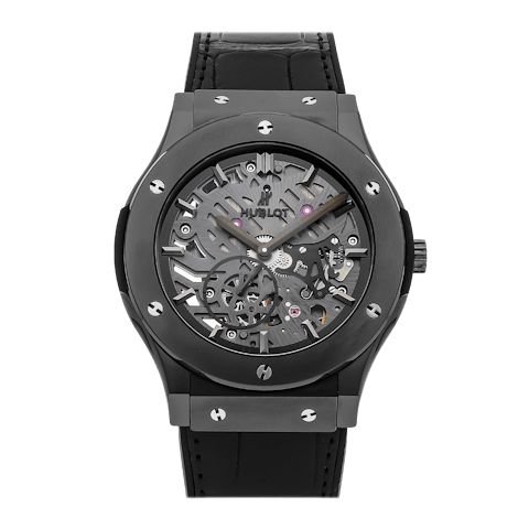 Vertical Classic Fusion Ultra-Thin Skeleton All Black