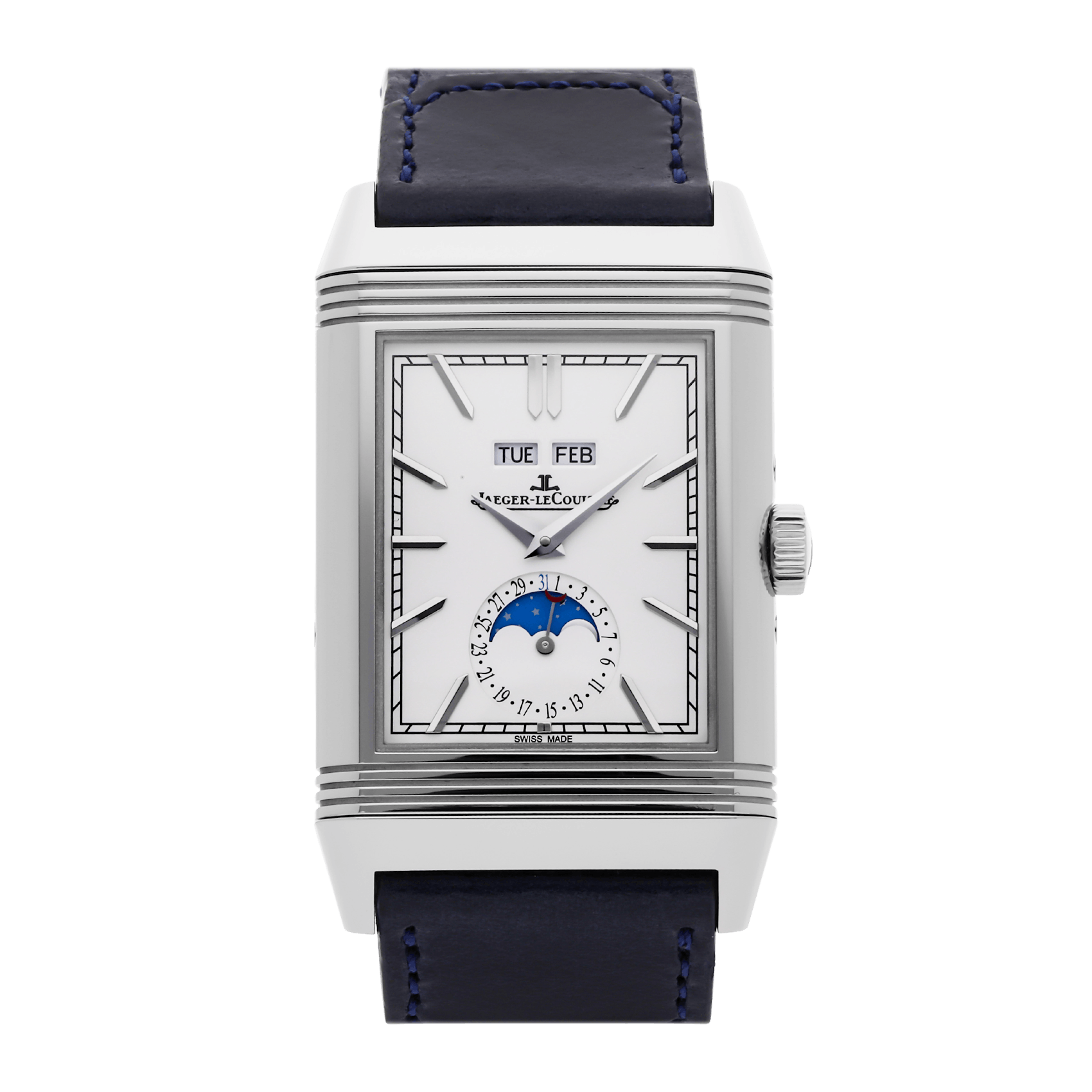 Vertical Pre-Owned Jaeger-LeCoultre Reverso Tribute Duoface Calendar Q3918420