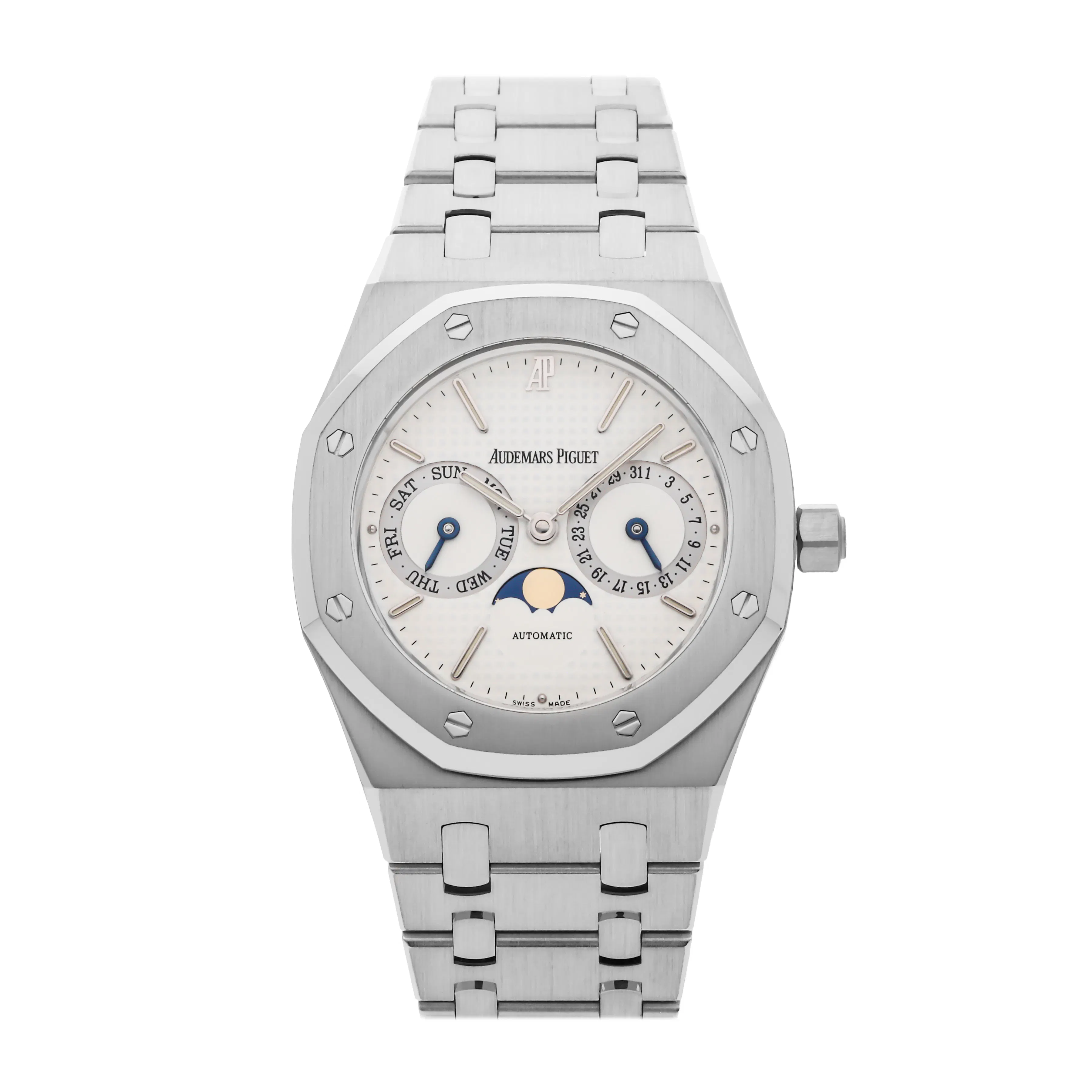 Vertical Pre-Owned Audemars Piguet Royal Oak Day-Date Moon 25594ST.OO.0789ST.01