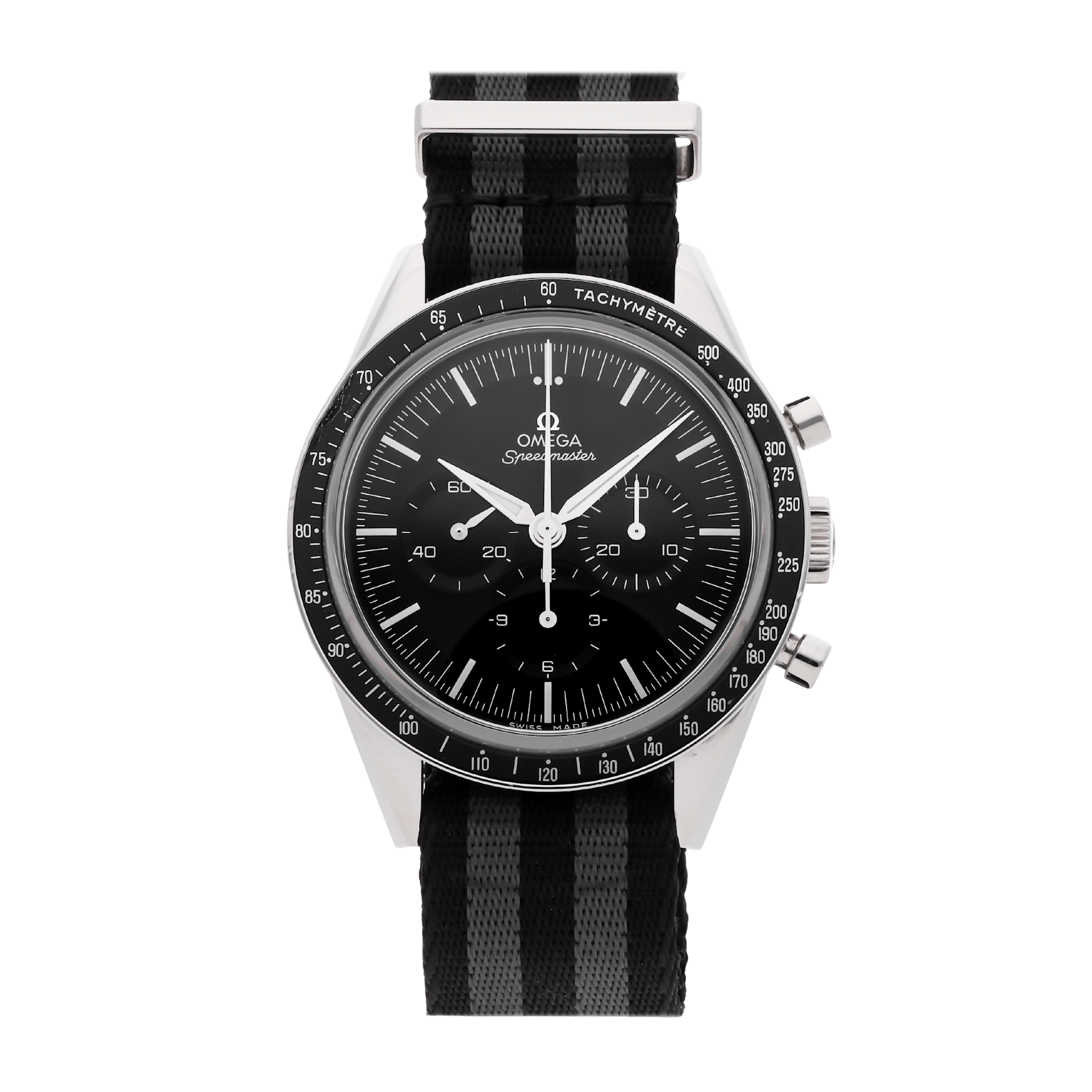 Vertical Pre-Owned Omega Speedmaster Anniversary Series Chronograph First Omega In Space 311.32.40.30.01.001