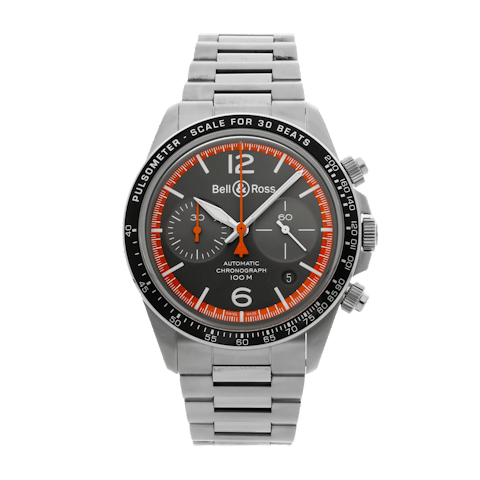 Vertical Pre-Owned Bell & Ross BR V2-94 Garde-Cotes Chronograph BRV294-ORA-ST/SST