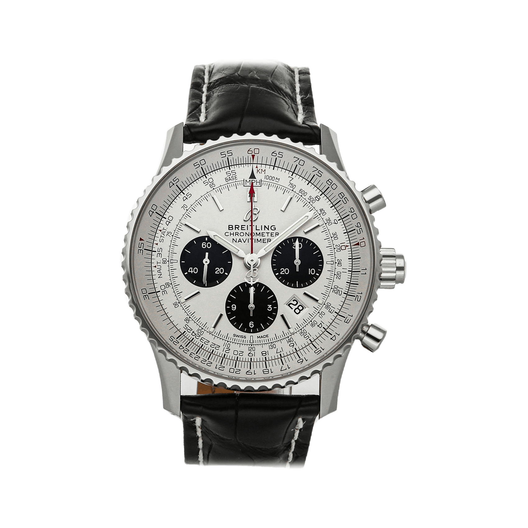 Vertical Pre-Owned Breitling Navitimer B03 Chronograph Rattrapante AB0311211G1P1