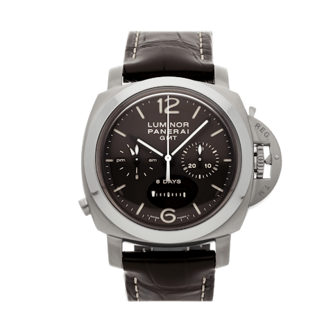 Vertical Luminor 1950 Chrono Monopulsante 8 Days GMT