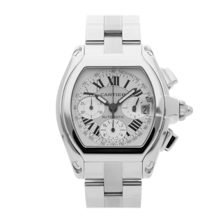 Vertical Pre-Owned Cartier Roadster Chronograph XL W62006X6