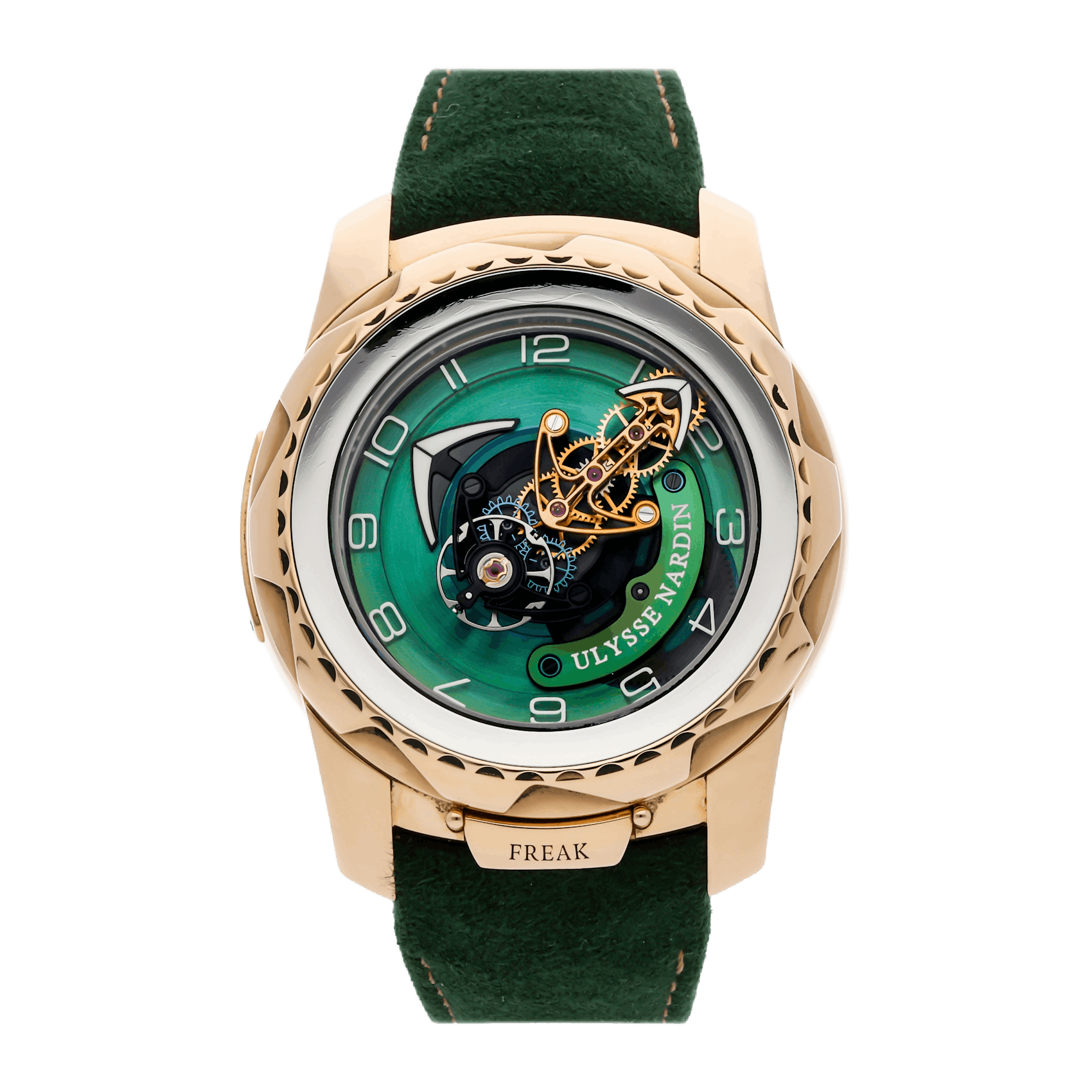 Vertical Pre-Owned Ulysse Nardin Freak Cruiser 2056-131/GREEN