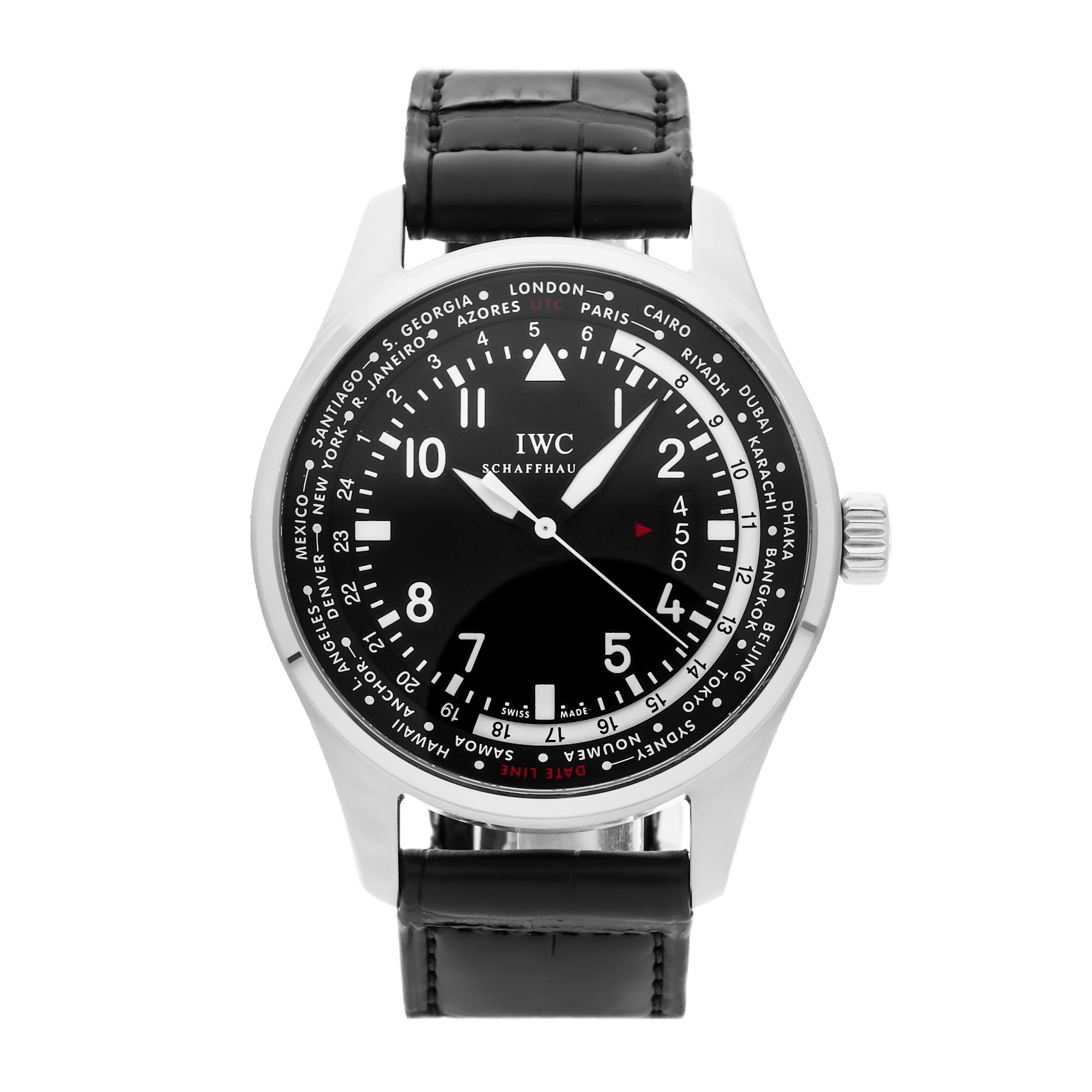 Vertical Pilot's Watch Worldtimer