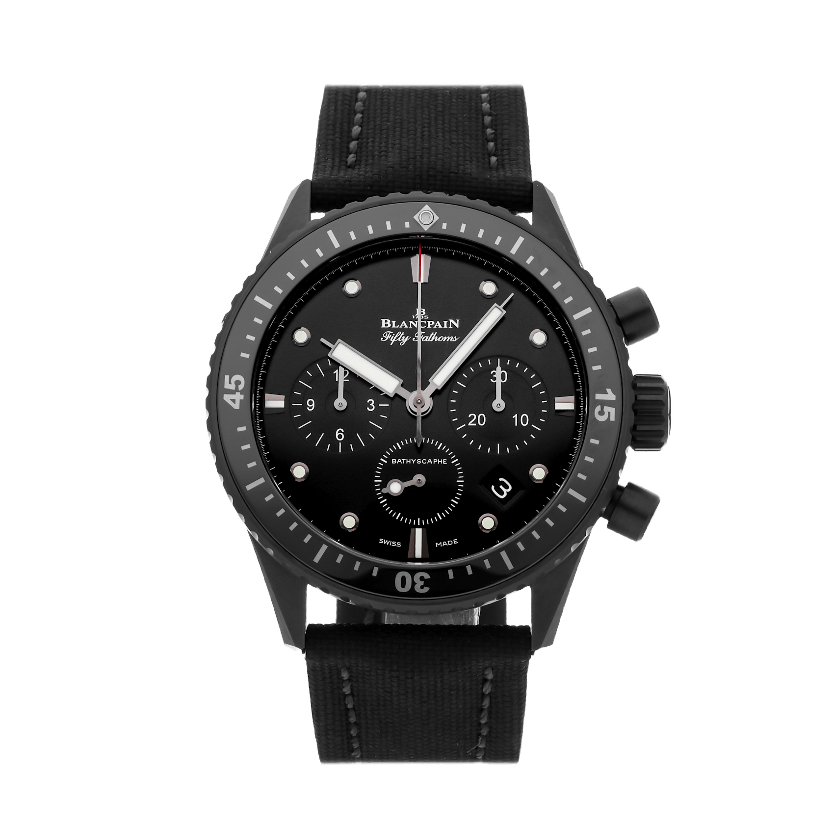 Vertical Fifty Fathoms Bathyscaphe Chronographe Flyback