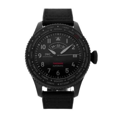 Vertical Pilot's Watch Timezoner Top Gun