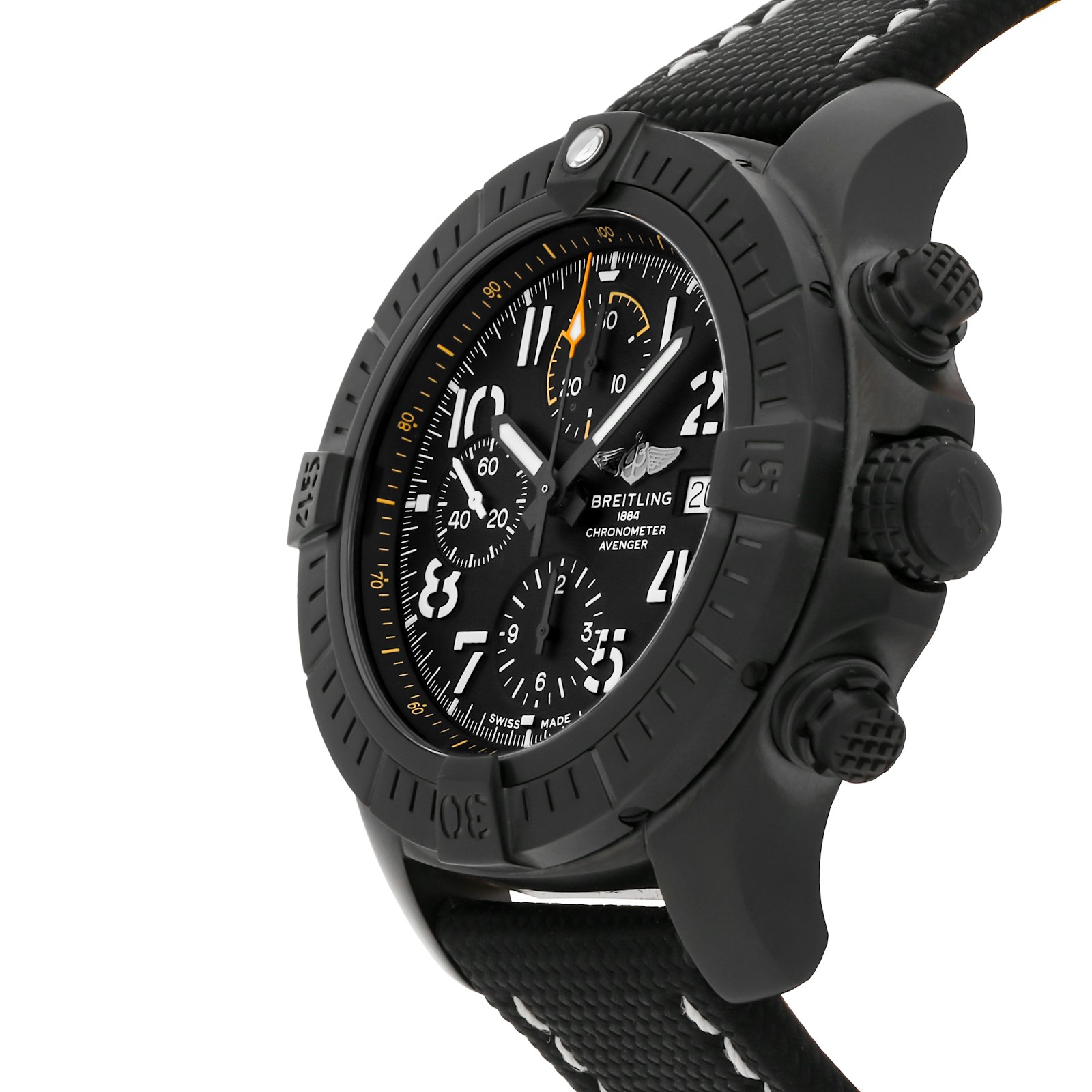 Breitling Avenger Chrono Night Mission Titan Auto 45 Herren Uhr