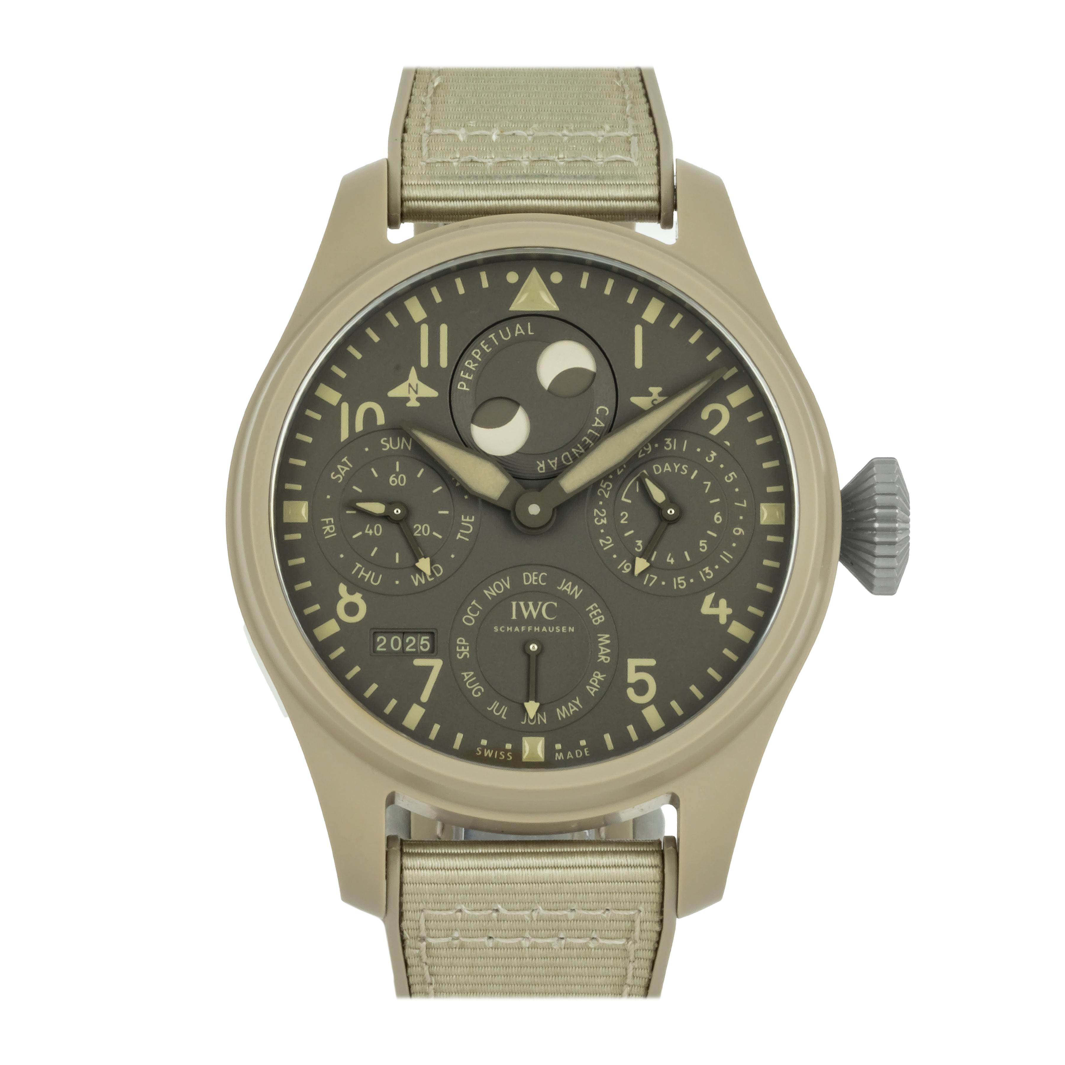 Pre-Owned IWC Big Pilot's Watch Perpetual Calendar Top Gun Edition