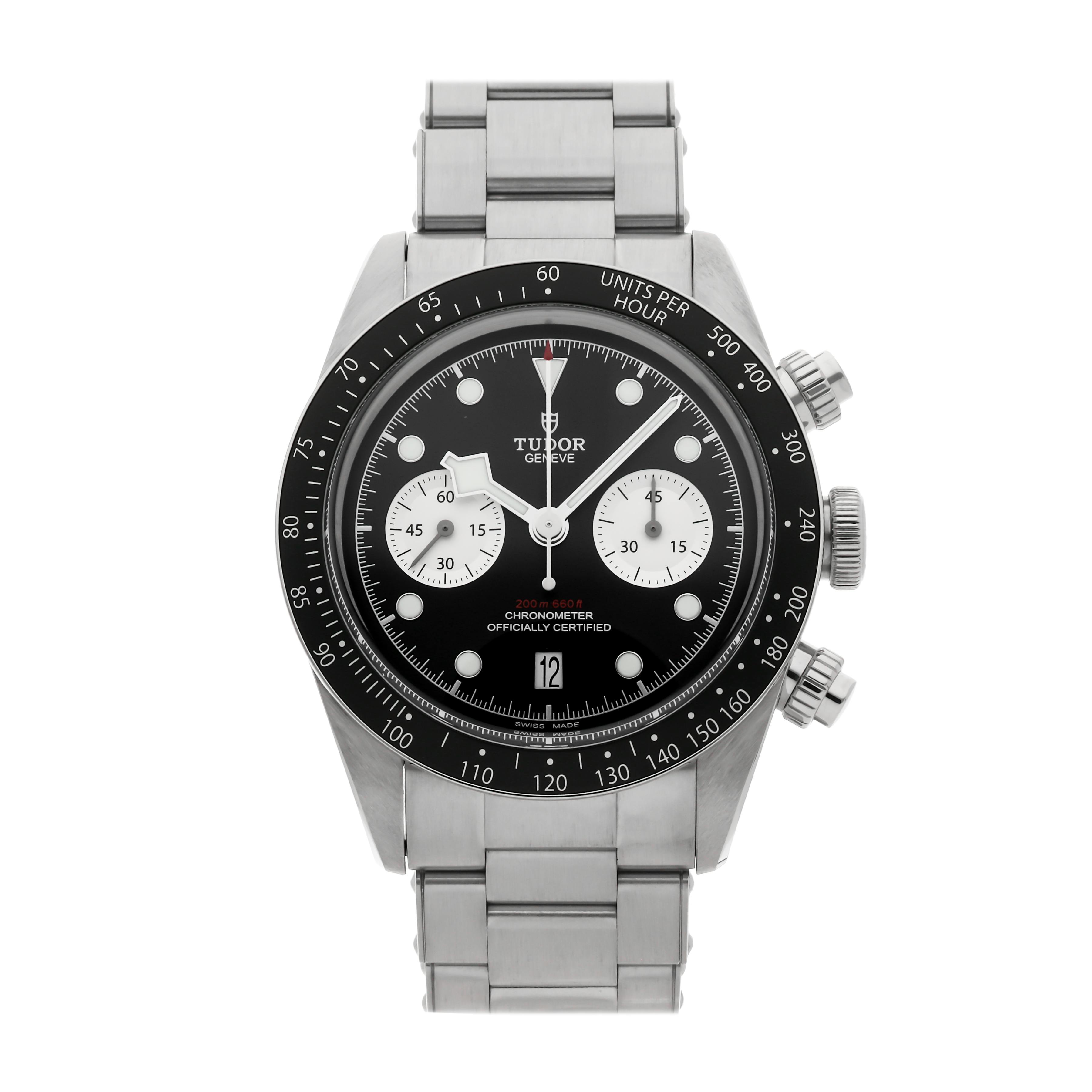 Vertical Black Bay Chronograph
