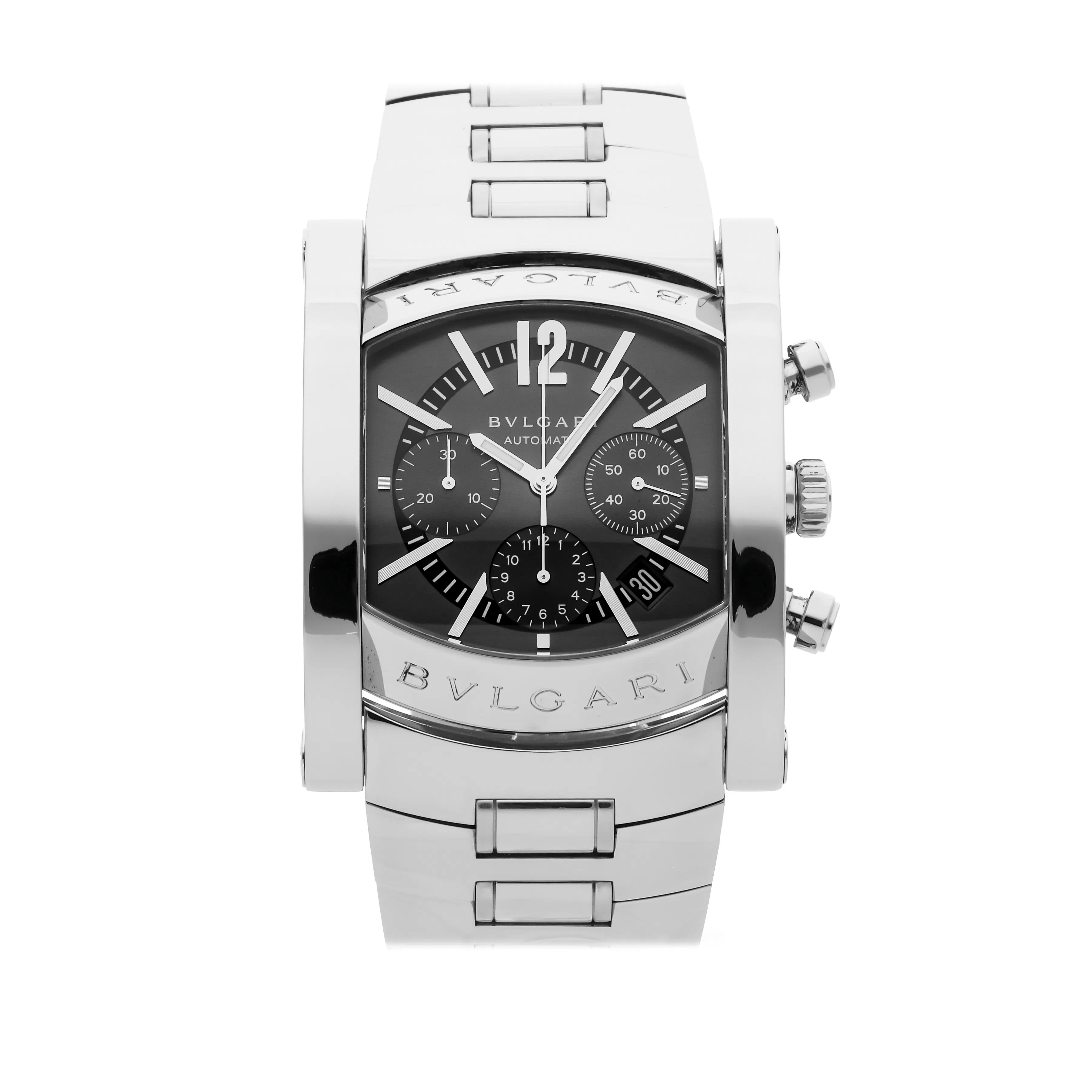 Vertical Bulgari Assioma Chronograph