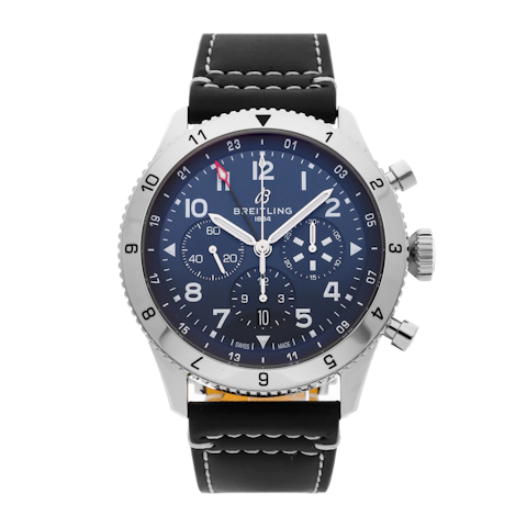 Vertical Super Avi B04 Chronograph GMT Tribute Steel Auto Blue