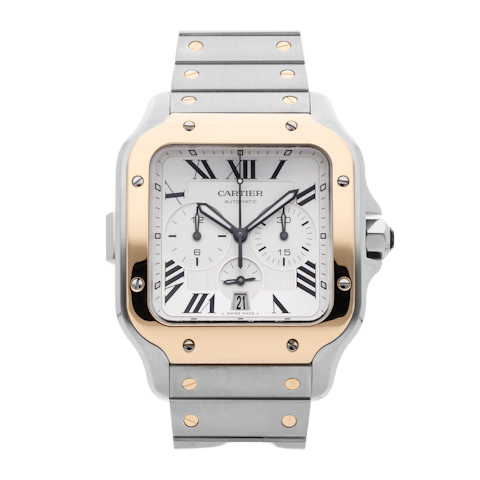 Vertical Santos De Cartier Chronograph