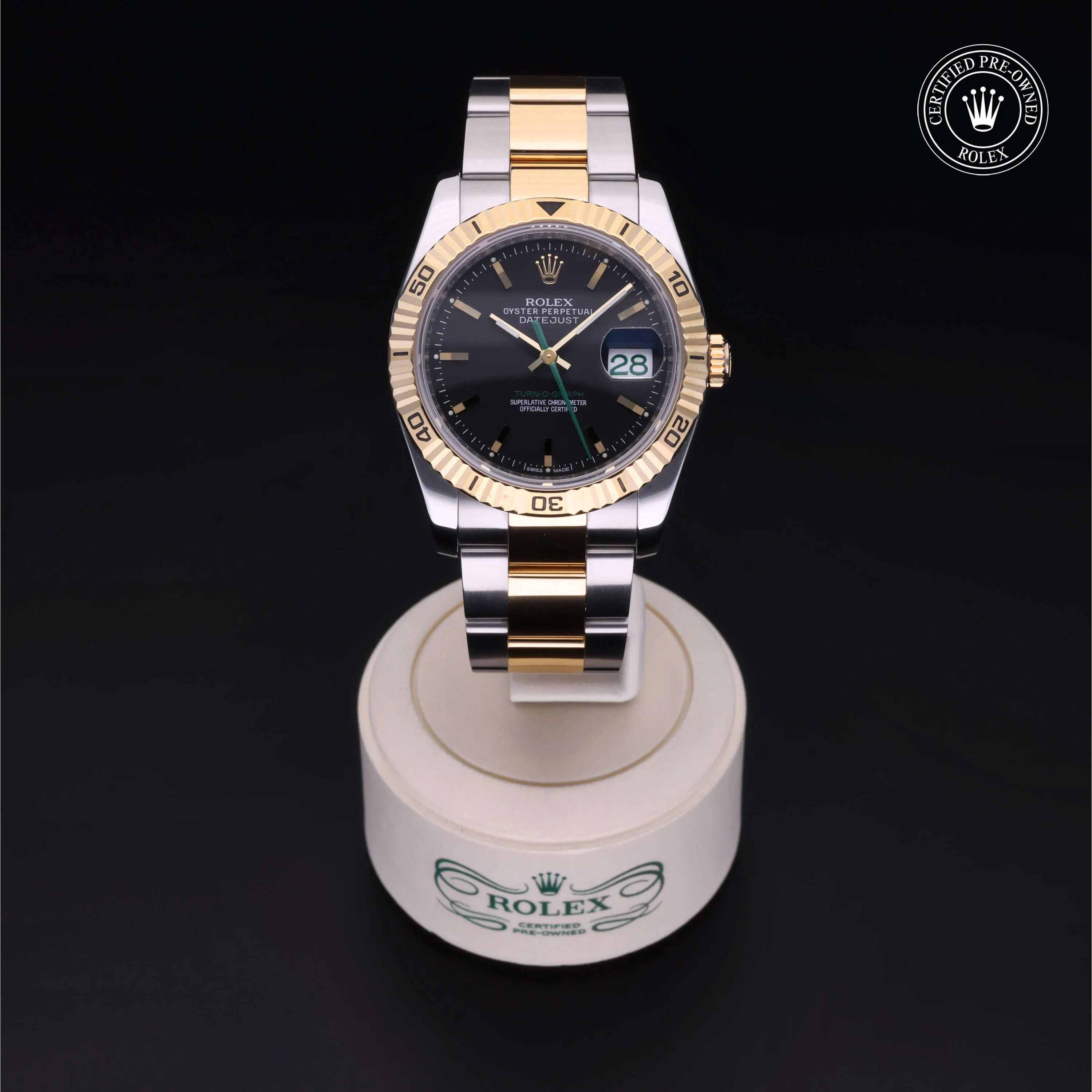 Gallery image 1 for Datejust Turn-O-Graph Green Hand Japan Edition