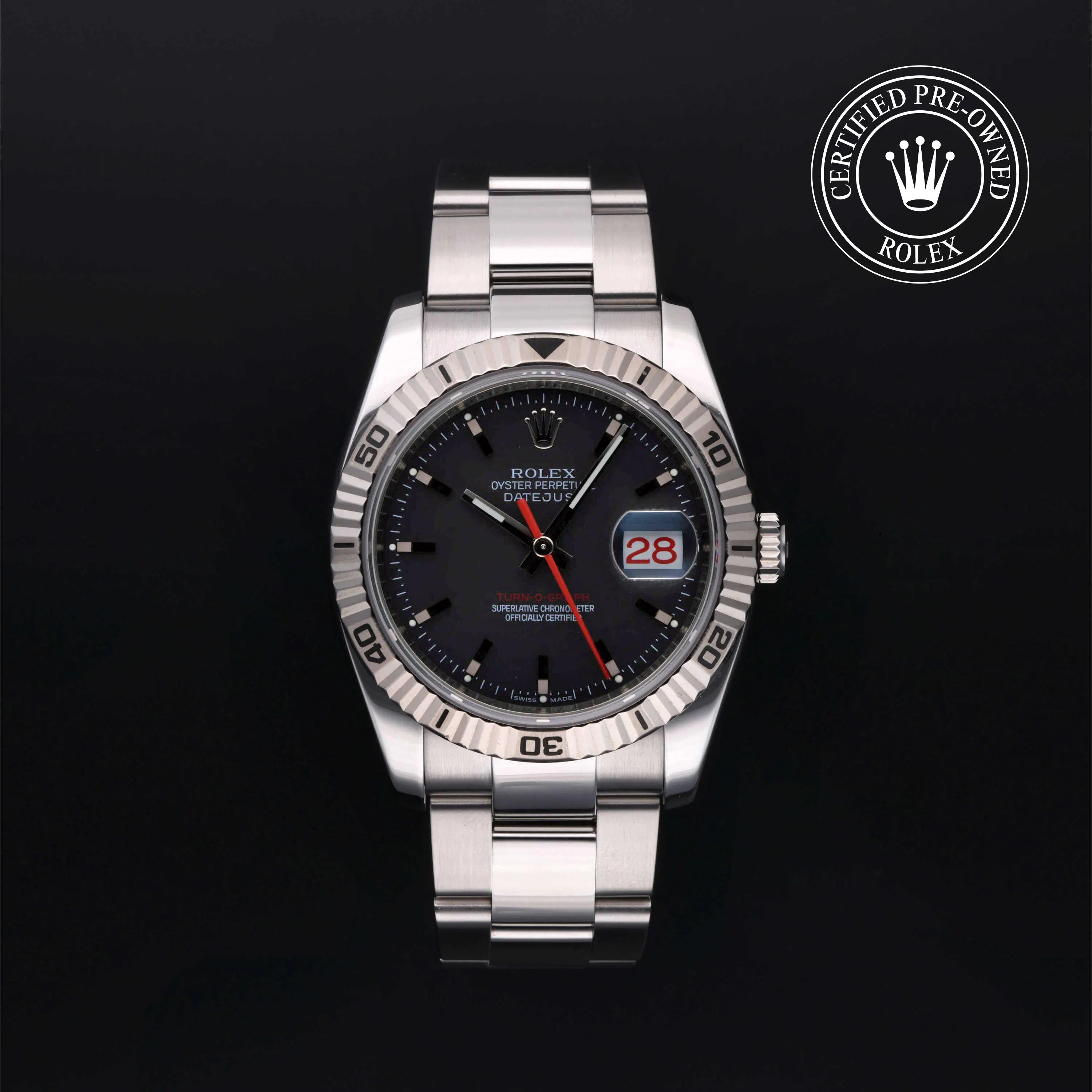 Pre-Owned Rolex Datejust Turn-O-Graph 116264 | 1916 Company